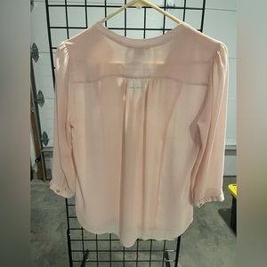 H&M women’s light pink blouse- size 6